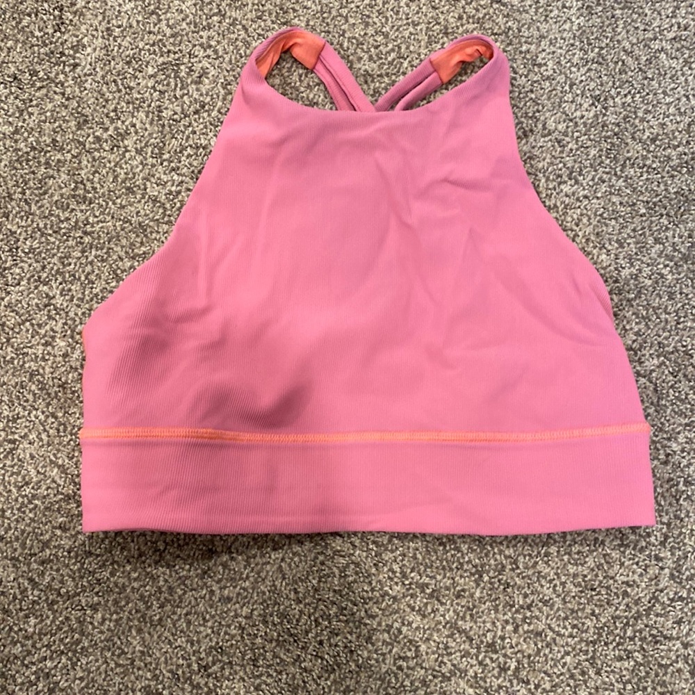 Lululemon high neck ribbed energy bra size 8